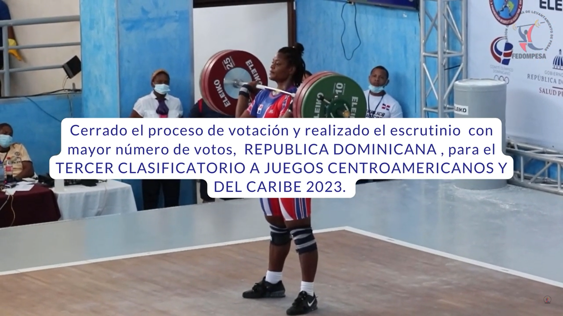 En este momento estás viendo DESIGNAN SEDE DEL TERCER CLASIFICATORIO A JUEGOS CENTROAMERICANOS Y DEL CARIBE 2023, REPÚBLICA DOMINICANA.